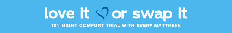 101-Night In-Home Comfort Trial with Every Mattress